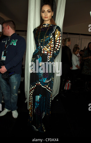 Issa Backstage London bereit zu Herbst Winter 2011 2012 tragen Stockfoto