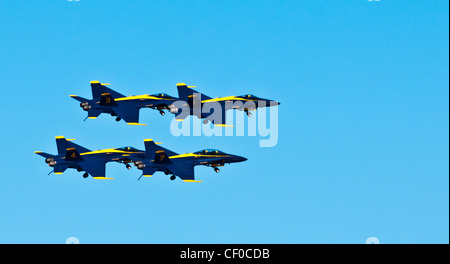 US Navy Blue Angels, Flotte Woche San Francisco, Kalifornien, USA Stockfoto