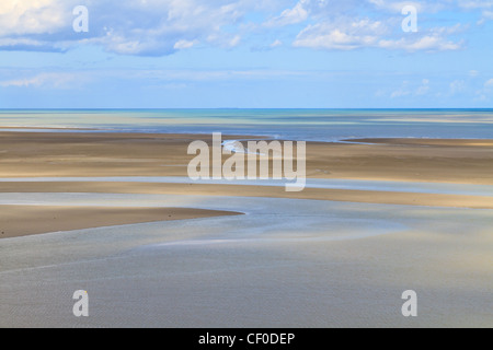 Mont Saint Michel Küste, Normandie / Bretagne, Frankreich Stockfoto