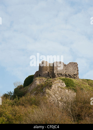 Die Ruinen der Pennard Castle, Halbinsel Gower, Wales Stockfoto