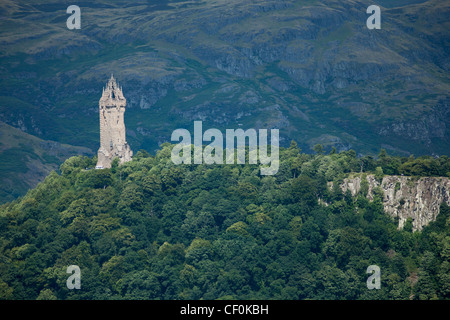 Ein Blick auf das William Wallace Monument in Stirling, Schottland Stockfoto