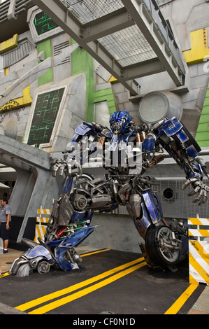 Transformatoren: Cybertron, Universal Studios Singapur. Stockfoto