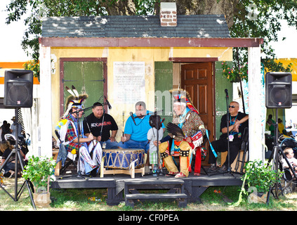 Indianer auf der Jazz Fest 2011. Stockfoto