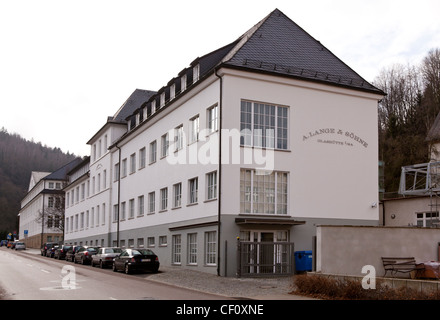 Das Werk von A. Lange & Söhne in Glashütte, Deutschland. Stockfoto