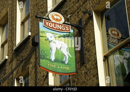 Das Lamm-Pub in Bloomsbury, London Stockfoto