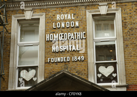 Das königliche London Homeopathic Hospital in London Stockfoto