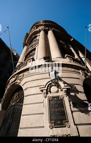 Börsengebäude, Santiago, Chile. Stockfoto