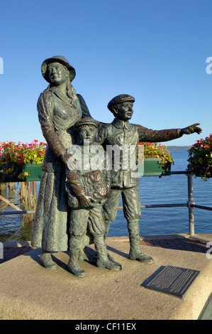 Annie Moore Brüder erste irische amerikanische Einwanderer Cobh Stockfoto