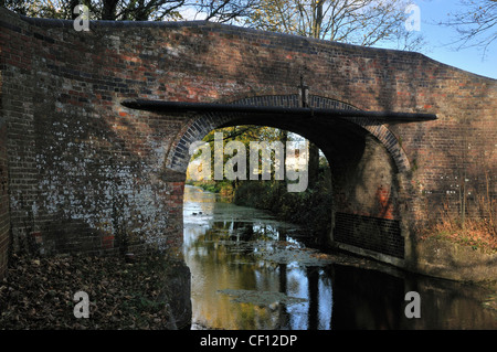 Newtown Roving Brücke, Stroudwater Navigation Canal, Gloucestershire Kanal derzeit in Restaurierung Stockfoto