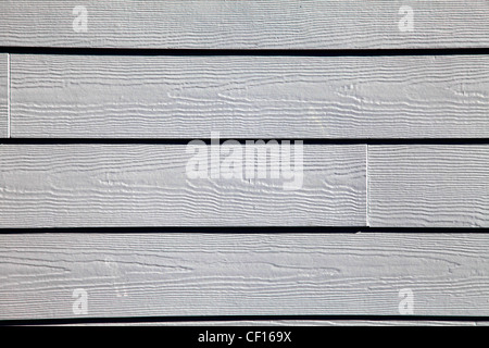WEIßE SCHINDELN ODER WETTER-BOARD Stockfoto