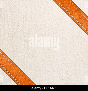 Bild der Leder- und Textilindustrie Hintergrund. Stockfoto