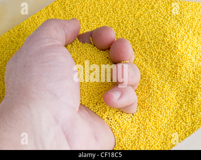 Farbige Kunststoff-Perlen Stockfoto