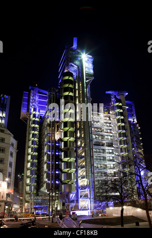 Das Lloyd Building Lime Street London. (auch bekannt als das Gebäude von innen nach außen.) Stockfoto