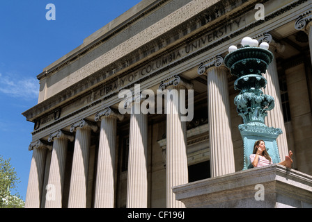 Columbia University Low Memorial Library, Schulgebäude der Ivy League in New York City, USA Stockfoto