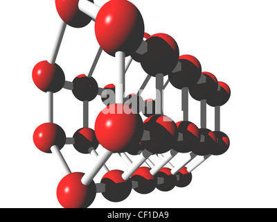 Eine Struktur ähnelt einem Molekül Stockfoto