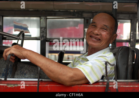 Nan saß auf einem Bus, Bangkok, Thailand, Südostasien. Stockfoto