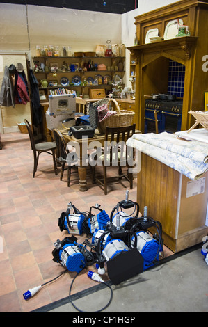 BBC Wales Pobol y Cwm walisischen Sprache TV-Drama Film set studio Stockfoto