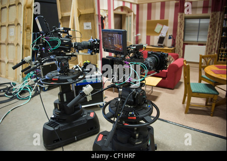 BBC Wales Pobol y Cwm walisischen Sprache TV-Drama Film set studio Stockfoto