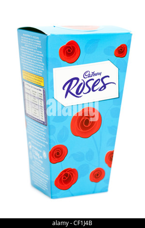 Schachtel mit Cadbury Roses Stockfoto