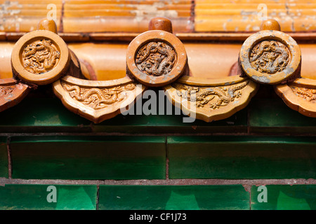 China Peking verbotene Stadt gelben Dachziegel Stockfoto