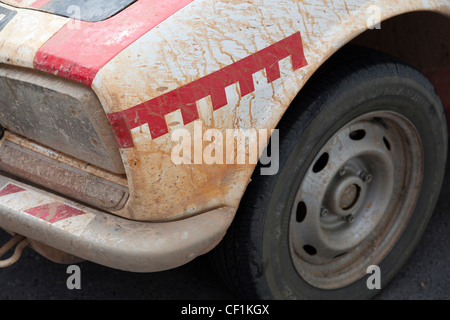 Von London nach Kapstadt Rallye-Auto - Peugeot Stockfoto