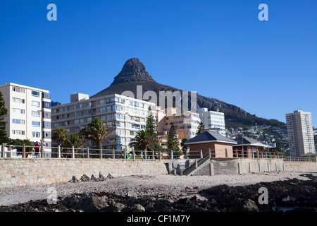 Sea Point Promenade in Kapstadt Stockfoto