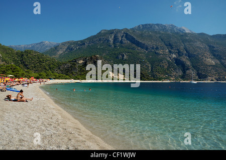Oludeniz blaue Lagune Strand Mugla Provinz der Türkei Stockfoto
