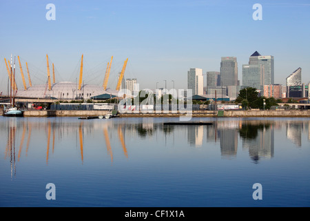 Die O2-Arena (früher bekannt als Millennium Dome) auf der Greenwich Halbinsel in South East London Stockfoto