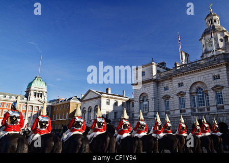 Royal Horse Guards Parade in Horse Guards Parade vor Admiralty House. Stockfoto