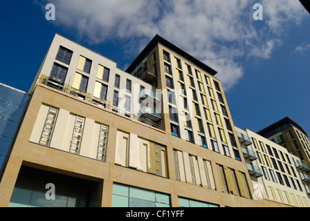 Die neue St. Davids Entwicklung in Cardiff, aufbauend auf der ursprünglichen St Davids Shopping Centre und The Hayes, schaffen eine einzigartige s Stockfoto