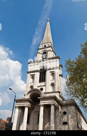 Christus Kirche Spitalfields, erbaut zwischen 1714 bis 1729 nach einem Plan von Nicholas Hawksmoor. Stockfoto