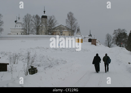 Ferapontov Kloster in Region Wologda, Russland, im winter Stockfoto