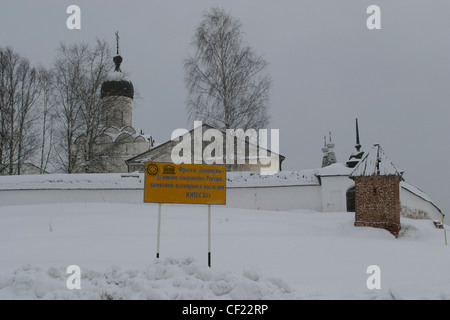Ferapont-Kloster in VFologda Region, Russland, im winter Stockfoto