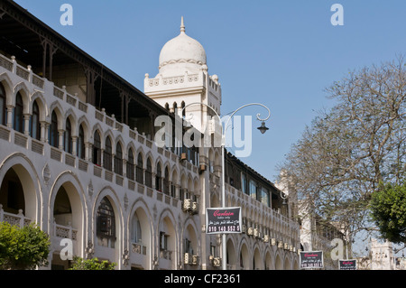 Wohlhabende Shopping Bezirk Korba Heliopolis in Kairo zeigt eine Mischung aus orientalischen & europäischen Baustile Stockfoto