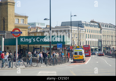 Kings Cross Bahnhof in Nord-London Stockfoto