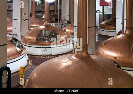 Kupfer, brauen Panzer, Coors Brewery, Golden, Colorado. Stockfoto