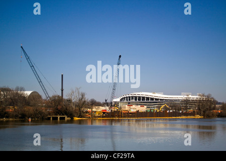 DC Kanalisation Behörde WASA Anacostia River Tunnel saubere Flüsse Wasserprojekt in der Nähe von Robert F Kennedy Memorial Stadium & DC Armory Stockfoto