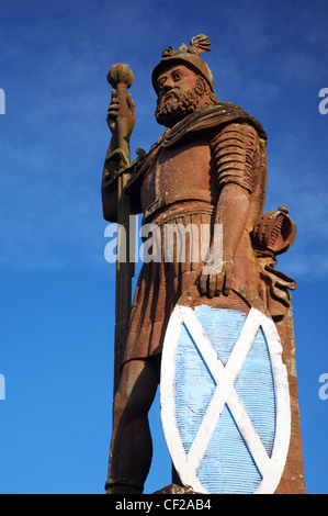 Eine Statue von William Wallace in der Nähe von Scotts View und Dryburgh. Stockfoto