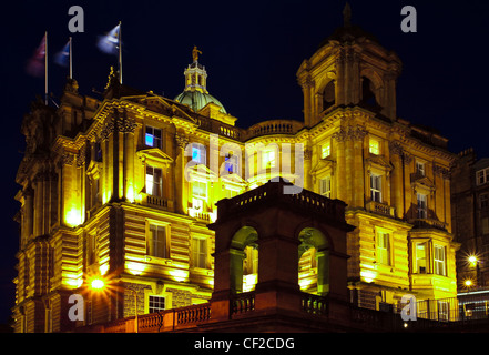 Der Hauptsitz von Bank of Scotland auf The Mound, ein markantes Merkmal der die Skyline von Edinburgh. Bau von dieser beeindruckenden bui Stockfoto