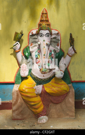 Ganesha der Elefantengott in einem Hindu Tempel in Sri Lanka Stockfoto