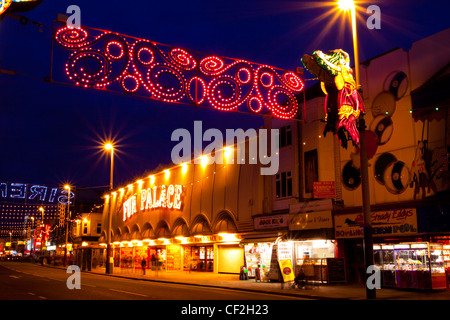 Blackpool Illuminations auf den Blackpool goldene Meile. Stockfoto