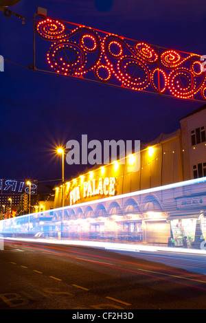 Blackpool Illuminations auf den Blackpool goldene Meile. Stockfoto