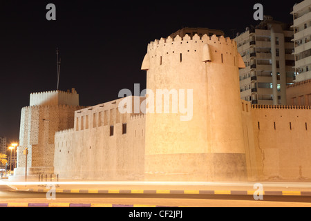 Alte Festung in Sharjah City, Vereinigte Arabische Emirate Stockfoto