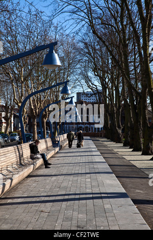 Das kürzlich renovierte Erholungsgebiet im Zentrum von Southend-on-Sea Stockfoto