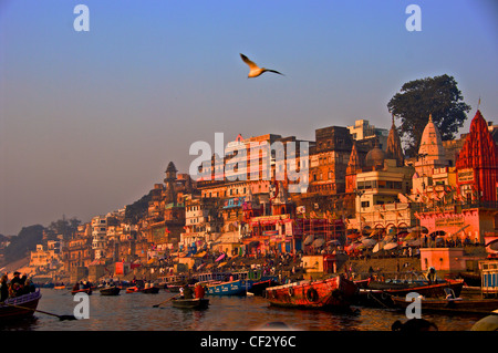 Ganges-Ansicht von Varanasi Stockfoto