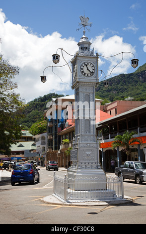 Uhrturm, Victoria, Mahé, Seychellen Stockfoto