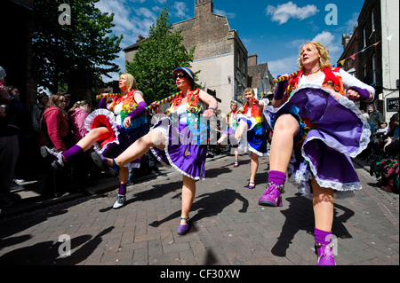 Lose Frauen Morris beim jährlichen fegt Festival in Rochester. Stockfoto