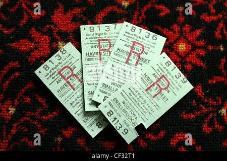 Isle Of Wight Steam Railway tickets Stockfoto