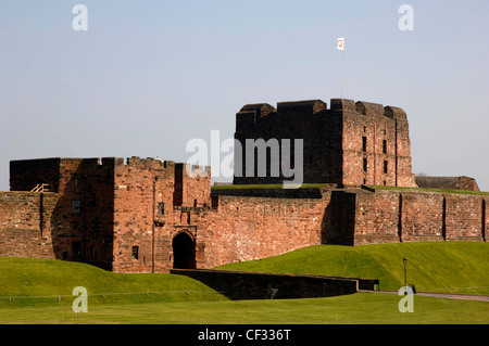 Carlisle Castle, eine mittelalterliche Festung, die eine bedeutende Rolle in der umstrittenen Grenze zwischen Schottland und England, in gespielt hat Stockfoto