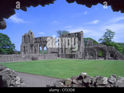 Die Ruinen von dundrennan Zisterzienserkloster in der Nähe von Kirkcudbright in Dumfries und Galloway Schottland Großbritannien Stockfoto